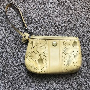Yellow Coach Wristlet